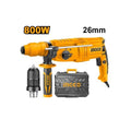 Perforateur 26 mm 800 W + Coffret + Mandrin + 5 Acc - INGCO RGH9018-2