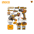Pack2machines Visseuse + Meuleuse - INGCO CKLI20273