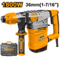 Marteau perforateur SDS Plus 1800W 36mm + 5 access INGCO RH18008