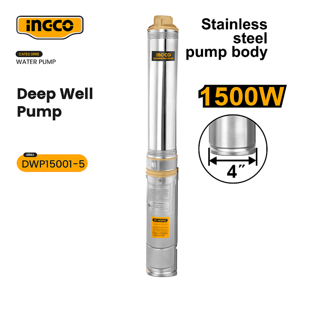 Pompe de puits 1500W INGCO DWP15001