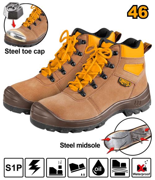 Chaussures de sécurité
 Taille 45 INGCO SSH02S1P.45