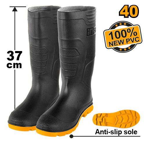 Bottes PVC noires Taille40 INGCO SSH092LYB.40