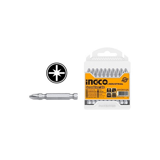Set de 10 embouts PZ2 50mm INGCO SDB11PZ223