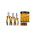 Set de 3 pinces universelle +diagonale +bec long INGCO HKPS28318