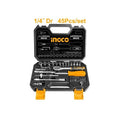 Set de douilles 1/4 45pièces INGCO HKTS14451