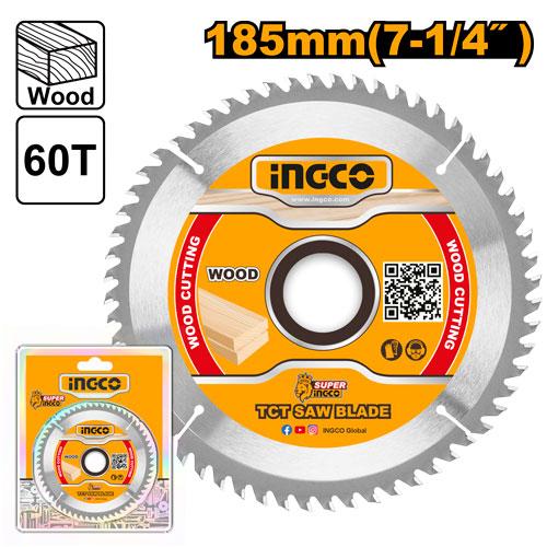 Disque alu 185mm 60 dents pour CS18528/68 INGCO TSB118513