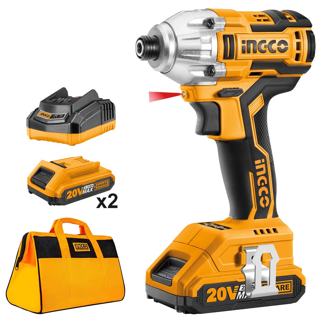 Boulonneuse à Batterie 20 V 3/4 2batterie 4.0 AH + 1chargeur - INGCO CIWLI20175