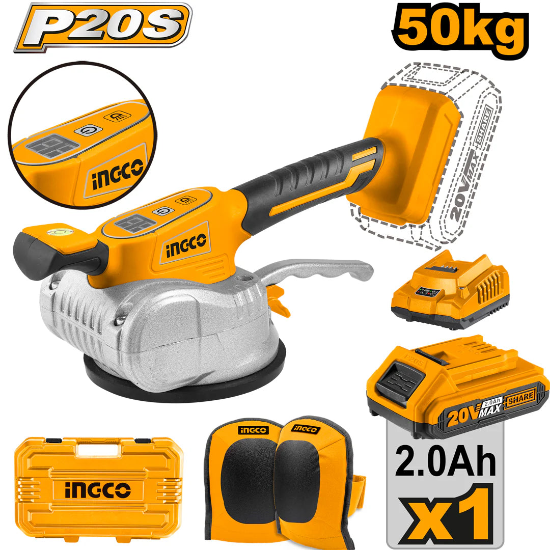 Ponceuse Vibrante Sans Fil 110 X 100 mm Sans Batterie Sans Chargeur - INGCO CSHSLI2024