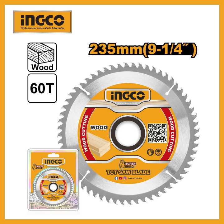 Lame de Scie Circulaire 235mm 60 Dents INGCO TSB123523