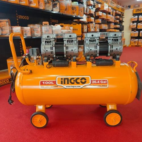 Compresseur Silencieux 100 L 2×1200 W （3.2 HP) - INGCO ACS2241001