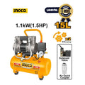 Compresseur Silencieux 6 L 1100 W(1.5 HP) - INGCO ACS111062