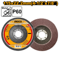 Jeu Feuilles Abrasives pour Ponçage 2pcs 100*610 mm - INGCO BSP020801