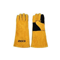 Gants pour soudage en cuir de veau retourné INGCO HGVW02