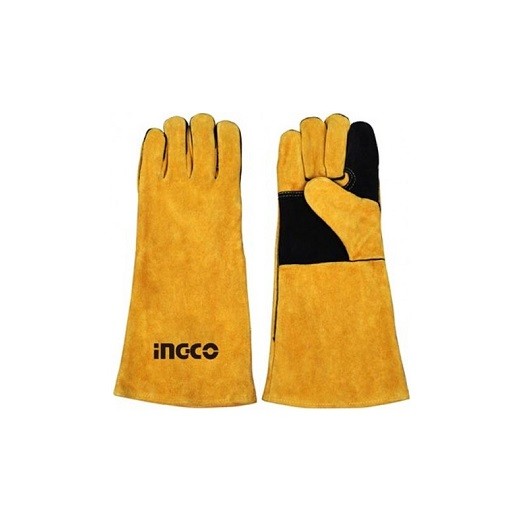 Gants pour soudage en cuir de veau retourné INGCO HGVW02