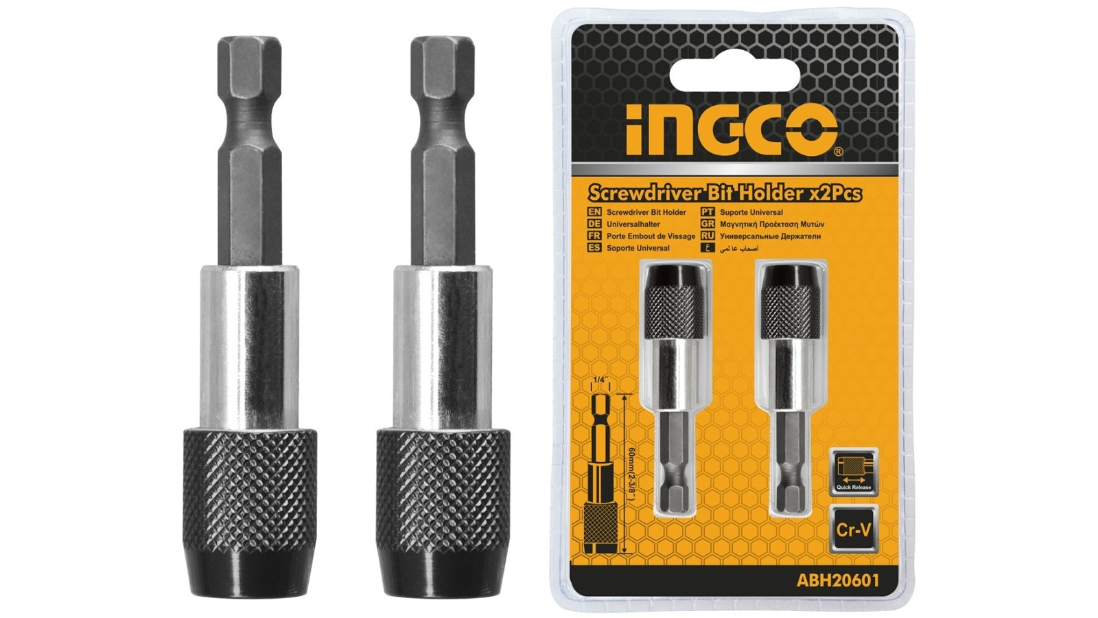 Set de 2 Porte-embous (nv Cb) - INGCO ABH20601.1
