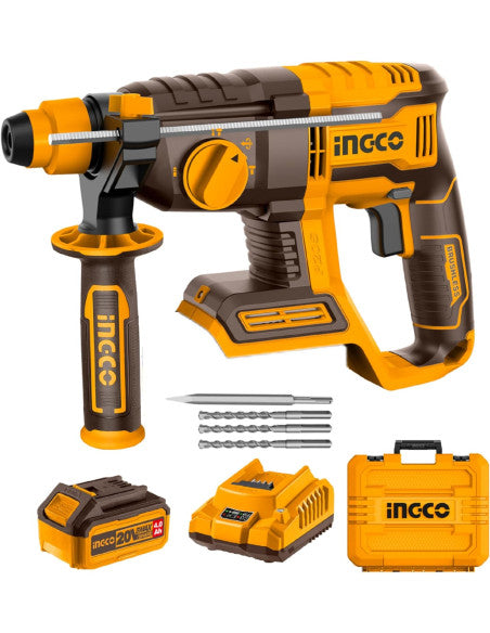 Marteau perforateur 22mm 20V + 1Batterie 4Ah INGCO CRHLI202081