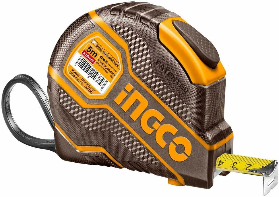 Mètre Ruban en Acier 5m x 19mm INGCO HSMT080521E