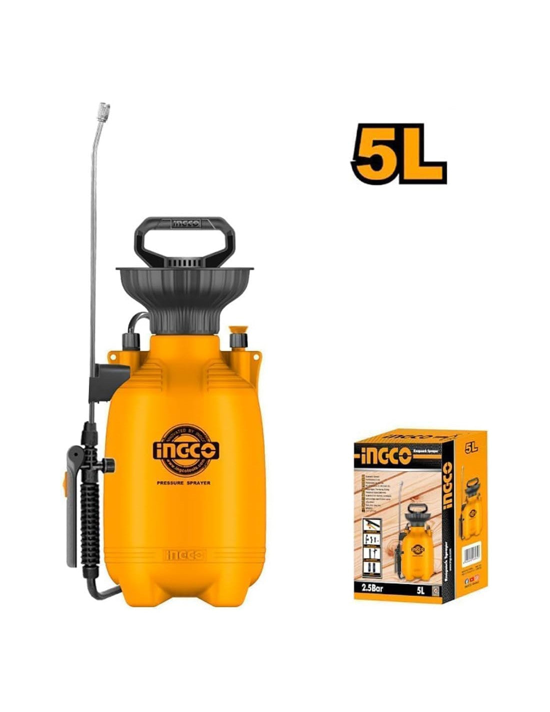 Pulvérisateur à pression 5L INGCO HSPP30502