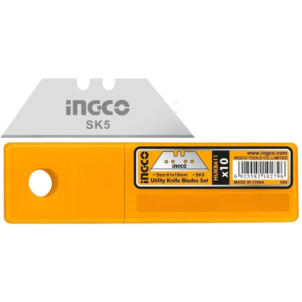 Set de 10 lames de couteaux SK5 INGCO HUKB611