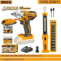 Pack Boulonneuse à choc sans charbons 20V INGCO COSLI23011