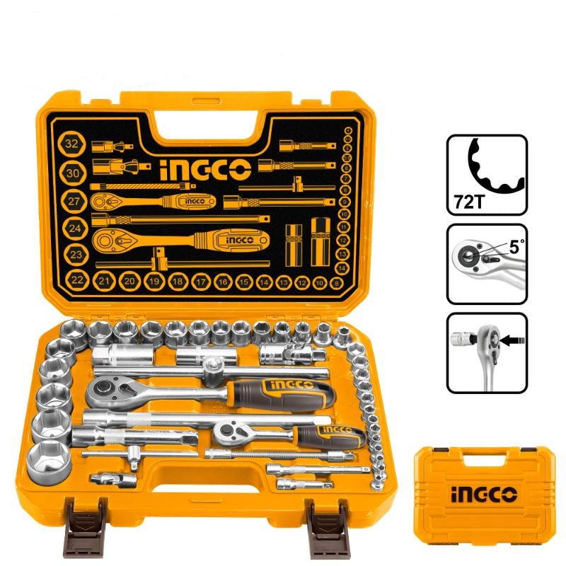 Set de Douilles 1/4 et 1/2 44pièces - INGCO HKTS42441