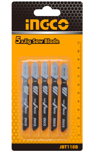 5 Lames Scie Sauteuse Pour Metal INGCO JSBT118B