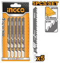 5 Lames Scie Sauteuse Pour Bois INGCO JSBT101D