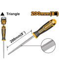 Lime d'acier triangulaire 200mm INGCO HSTF088