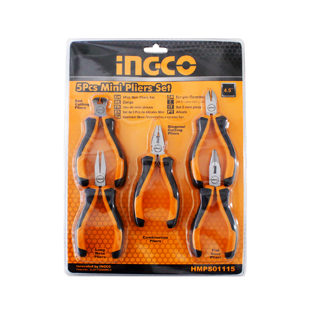 Jeu mini pinces 5pcs INGCO HMPS26115
