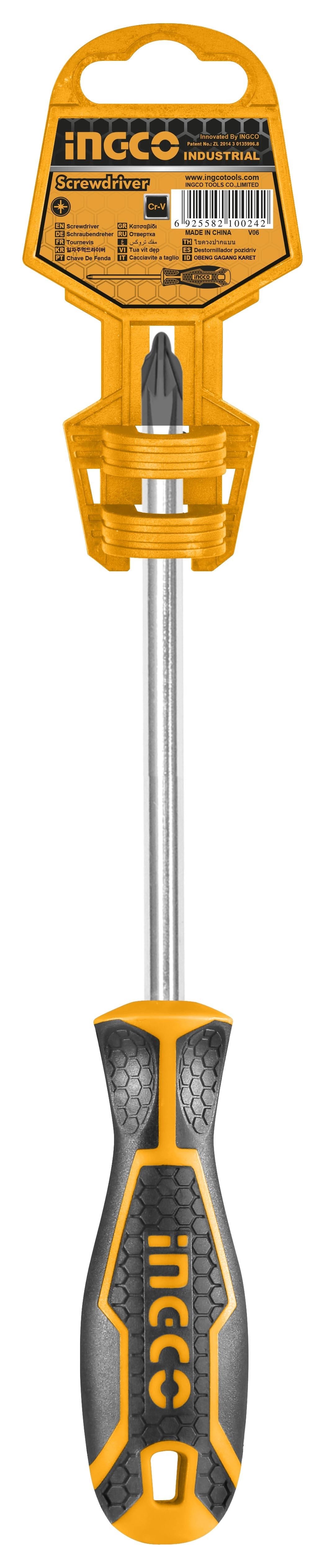 Tournevis Pozidriv  PZ2 D：6.0mm Lr：15 INGCO HS28PZ2150