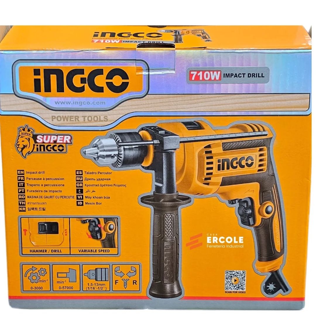 Perceuse A Percussion Ingco 710W INGCO ID7118