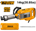 Marteau Piqueur 14kg 1700 W 50j - INGCO PDB170068