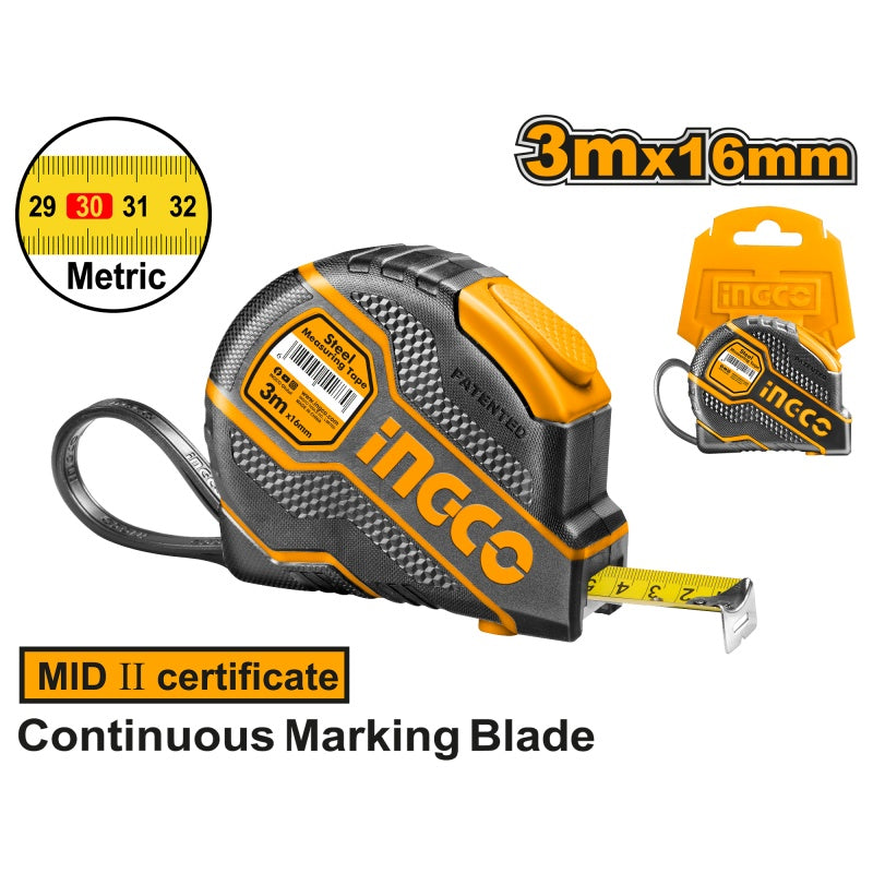 Mètre Ruban en Acier 8m x 25mm INGCO HSMT08081E