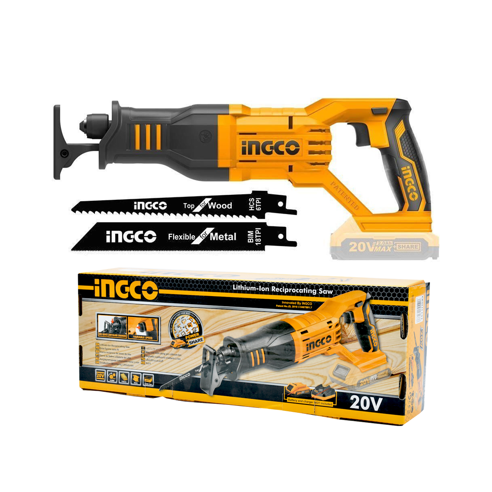 Pack Scie Sabre Sans Fil - INGCO PACK CRSLI