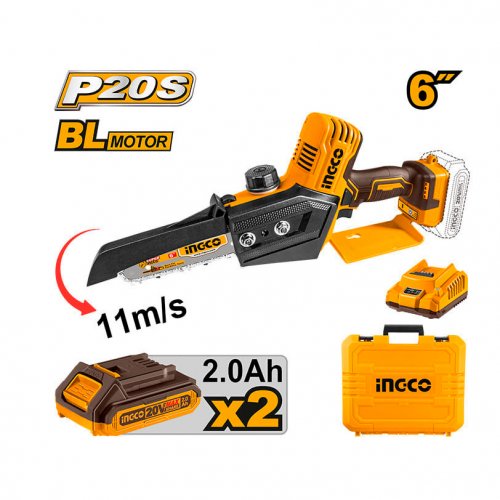 Mini Tronconneuse à Chaine 20 V 15 cm - INGCO CGSLI20686